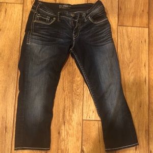 Silver Capri jeans size 28